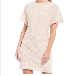 Pink Sparkly Sequined Mini Dress Vince Camuto Small